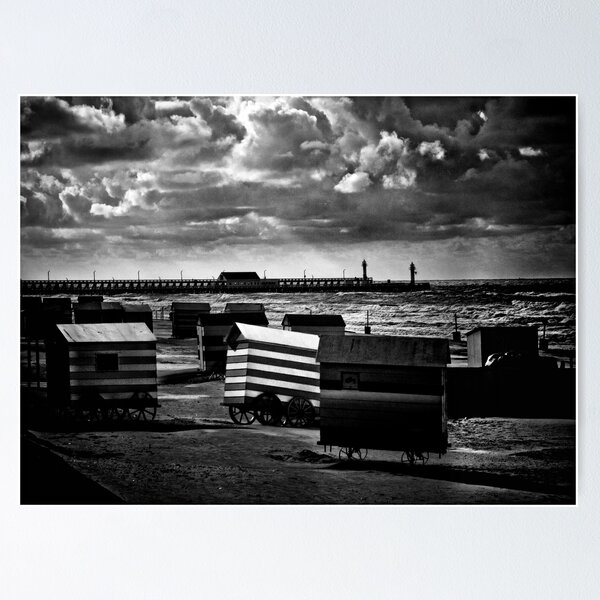 Item preview, Beach cabins in the storm designed and sold by PhotomasWorld.
