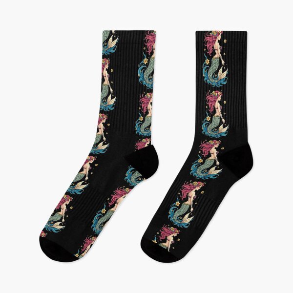 Item preview, Neo Traditional Mermaid Tattoo Design designed and sold by macadolie.