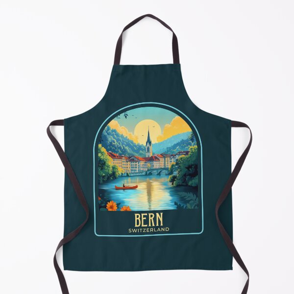 Item preview, Bern Vintage Travel Illustration designed and sold by HomeLivingCo.