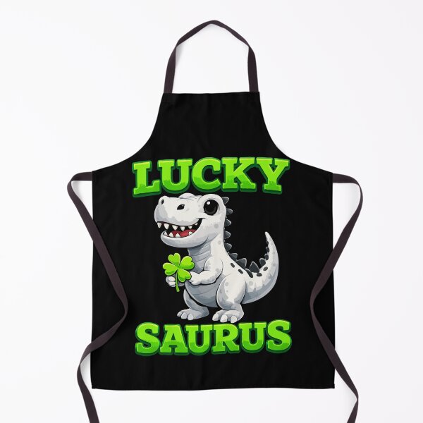Item preview, Lucky Saurus Dinosaur with Shamrock – Cute Four Leaf Clover St. Patrick’s Day Design designed and sold by BrainBubbleArt.
