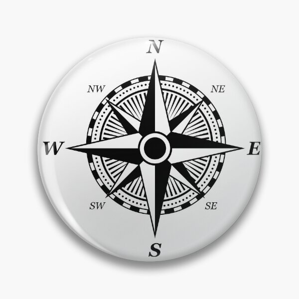 Item preview, Vintage Compass Rose Silhouette – Nautical Navigation Symbol Design designed and sold by Graphic Botique.