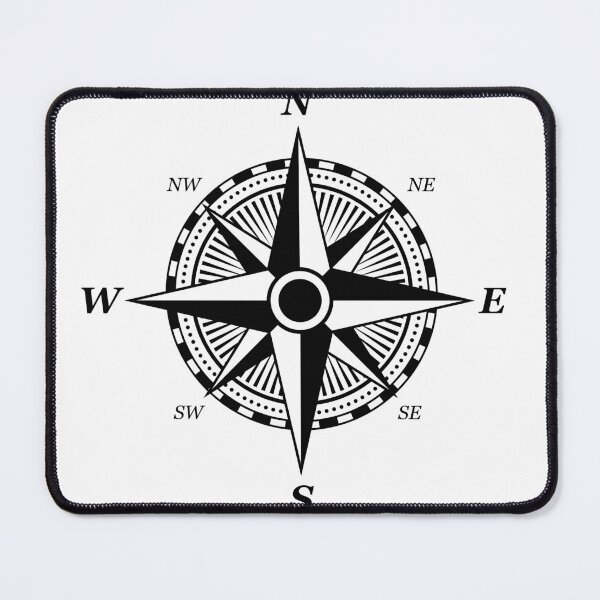 Item preview, Vintage Compass Rose Silhouette – Nautical Navigation Symbol Design designed and sold by Graphic Botique.