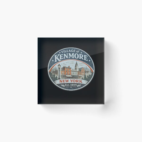 Item preview, Village of Kenmore New York Vintage Retro 1899 Area Code, NY Small Town Tourism Minimalist Hand Drawn Graphic Design designed and sold by AsturShop.