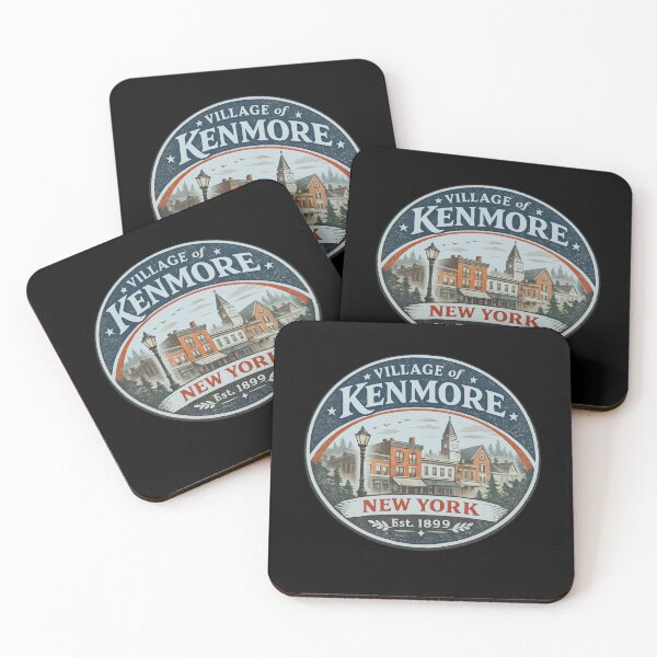 Item preview, Village of Kenmore New York Vintage Retro 1899 Area Code, NY Small Town Tourism Minimalist Hand Drawn Graphic Design designed and sold by AsturShop.