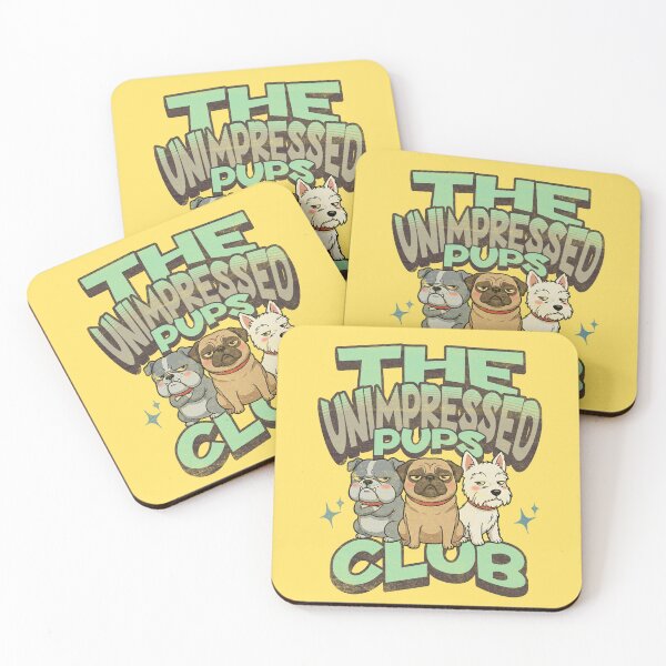 Item preview, The Unimpressed Pups Club - Funny Dog Cartoon Art designed and sold by AwesomeBeyondLimits.