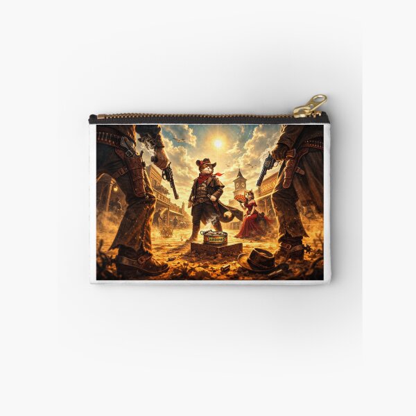 Item preview, High Noon Feline Duel – Wild West Sardine Showdown designed and sold by MeowMoodArt.