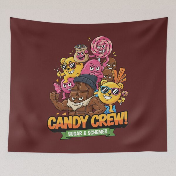 Item preview, Candy Crew! Sugar & Schemes - Chocolate Gangster Art designed and sold by AwesomeBeyondLimits.