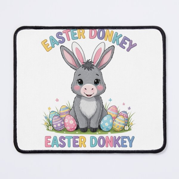 Item preview, Cute Easter Donkey with Bunny Ears designed and sold by artphotodesign.