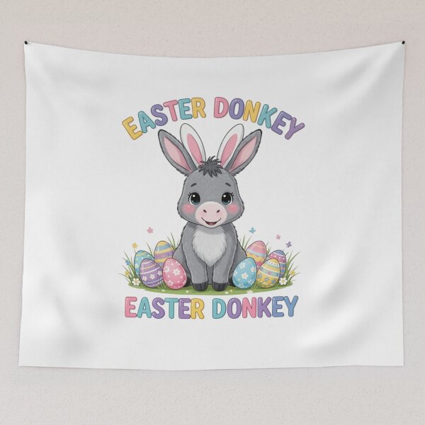 Item preview, Cute Easter Donkey with Bunny Ears designed and sold by artphotodesign.