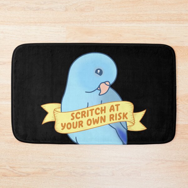 Item preview, Scritch At Your Own Risk - Blue Parrotlet Doodle designed and sold by FandomizedRose.