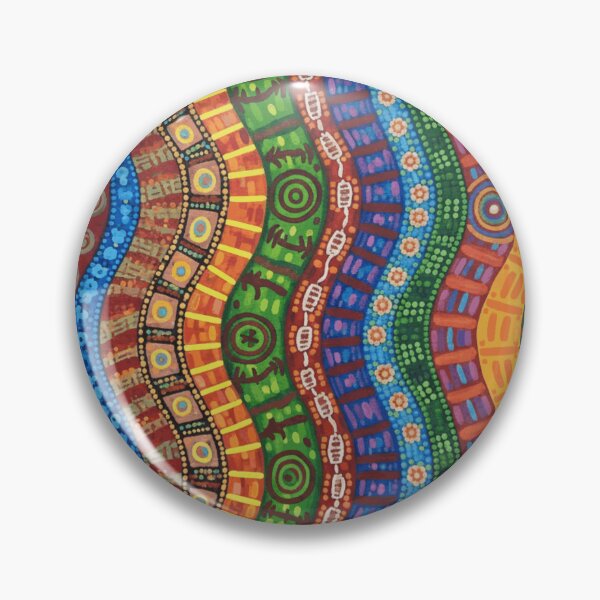 Item preview, Aboriginal Dot Art Inspired Pattern – Tribal Indigenous Style, Spiritual Geometric Design, Ethnic Boho Artwork designed and sold by Tw1nsAIArt.