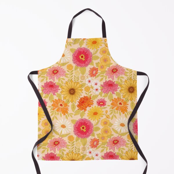 Item preview, Retro Plentiful Petals - Beige Background  designed and sold by TigaTiga.