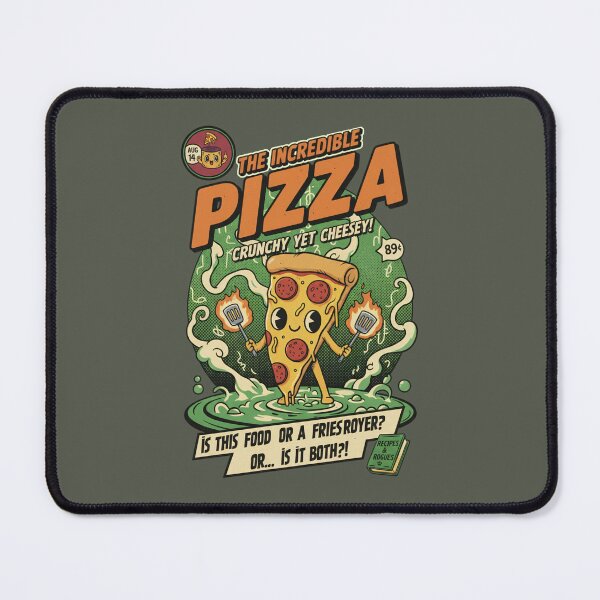 Item preview, The Incredible Pizza Comic Cover - Crunchy Yet Cheesey designed and sold by AwesomeBeyondLimits.