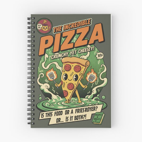 Item preview, The Incredible Pizza Comic Cover - Crunchy Yet Cheesey designed and sold by AwesomeBeyondLimits.