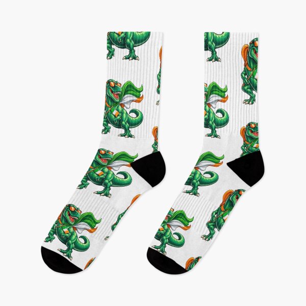 Item preview, Irish Dinosaur T-Rex – St Patrick’s Day Dino with Ireland Flag, Green Cartoon T Rex Funny Irish Pride Art designed and sold by BrainBubbleArt.