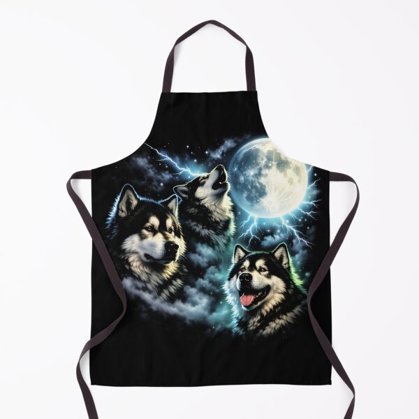 Item preview, Alaskan Malamute Howling at the Moon – Arctic Sled Dog Lover designed and sold by Blok45.
