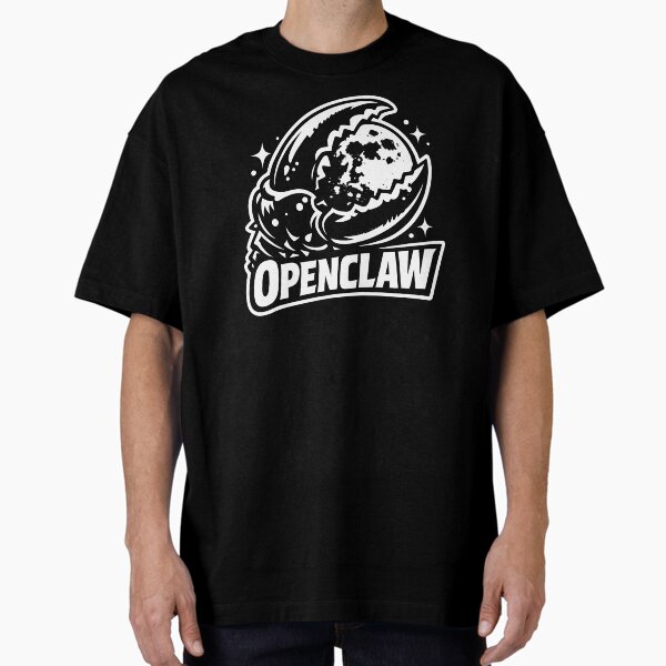 Surreal Openclaw Cosmic Shirt – Moon Claw Oversized T-Shirt