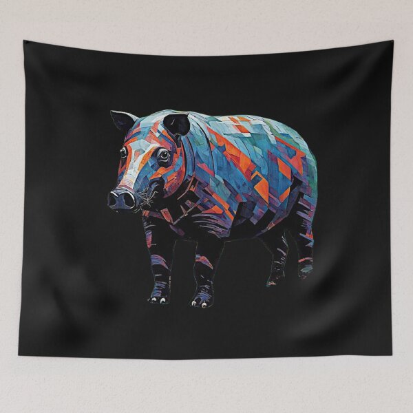 Item preview, Surreal Tapir in Vibrant Rain Forest Bulk #4 designed and sold by Helios Be. Lavsh.
