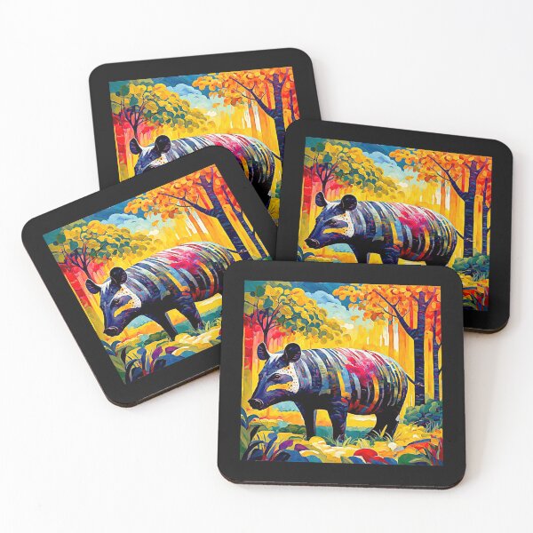 Item preview, Surreal Tapir in Vibrant Rain Forest Bulk #5 designed and sold by Helios Be. Lavsh.