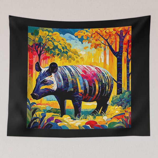 Item preview, Surreal Tapir in Vibrant Rain Forest Bulk #5 designed and sold by Helios Be. Lavsh.