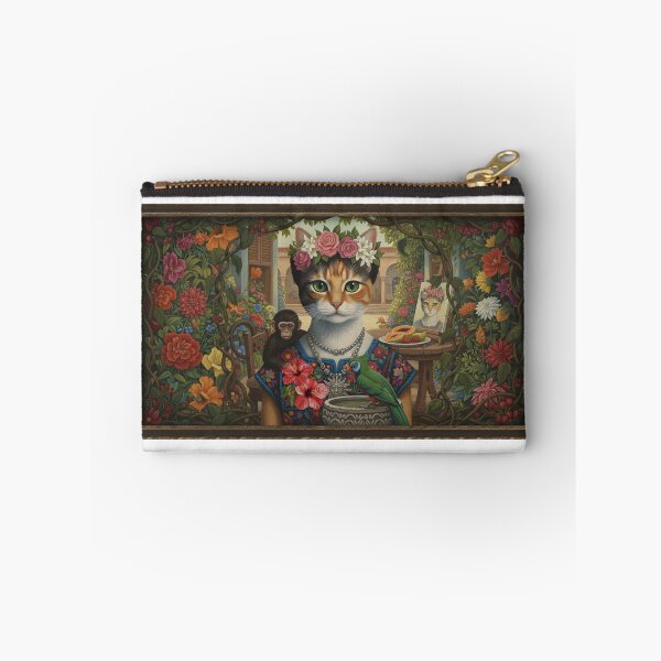 Item preview, Frida Cat: Surrealist Feline Muse & Tropical Masterpiece designed and sold by OrangeSdrew.