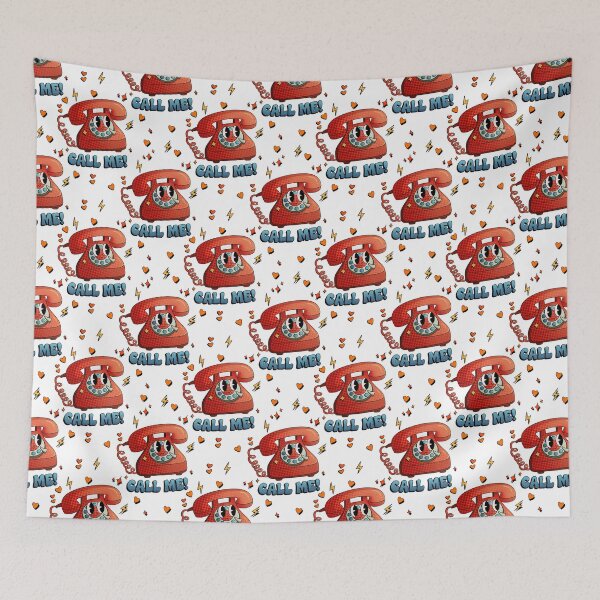 Item preview, Call Me! – Retro Phone Sticker designed and sold by tviyluv.