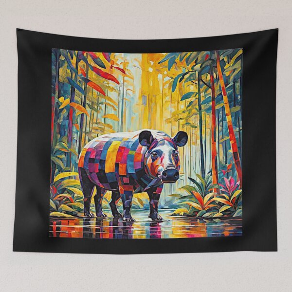 Item preview, Surreal Tapir in Vibrant Rain Forest Bulk #6 designed and sold by Helios Be. Lavsh.