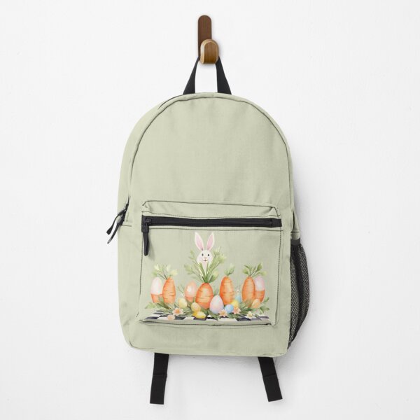 Item preview, Whimsical Easter Bunny with Carrot Eggs Illustration designed and sold by Viktoriia13.