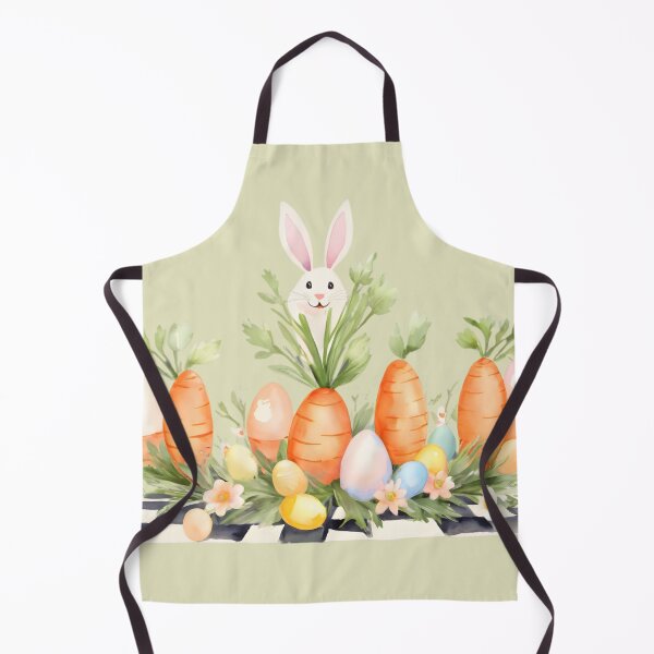 Item preview, Whimsical Easter Bunny with Carrot Eggs Illustration designed and sold by Viktoriia13.