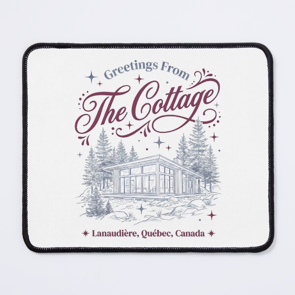 Item preview, Retro Greetings From The Cottage Lanaudière Québec Mountain Outdoors designed and sold by NADIASHOP86.