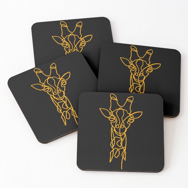 Item preview, Sketch of a (yellow) giraffe designed and sold by Lagueny.