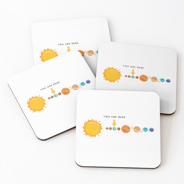 Item preview, You Are Here – Minimal Solar System Illustration designed and sold by edartdesing.