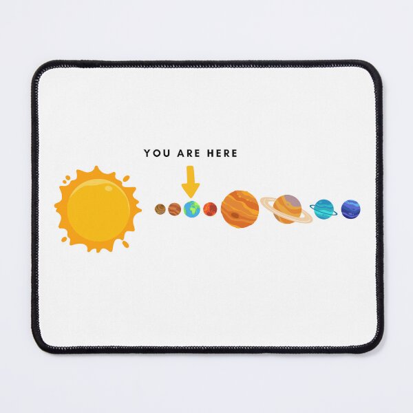 Item preview, You Are Here – Minimal Solar System Illustration designed and sold by edartdesing.
