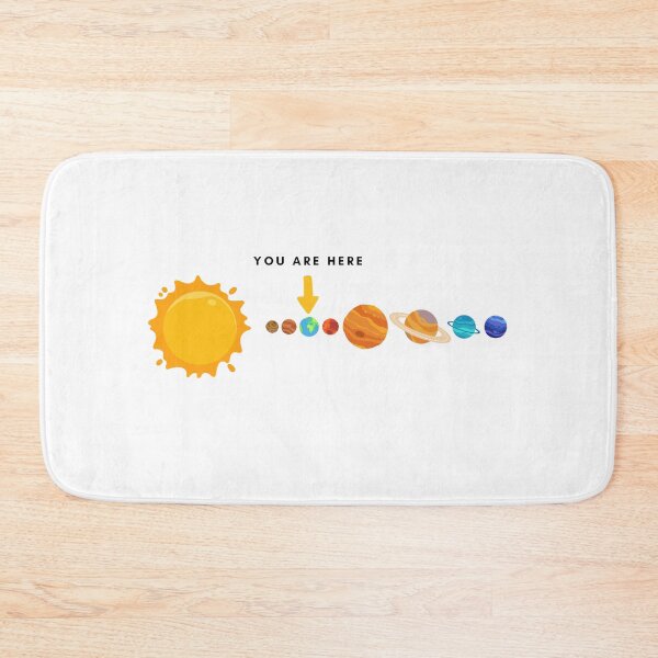 Item preview, You Are Here – Minimal Solar System Illustration designed and sold by edartdesing.