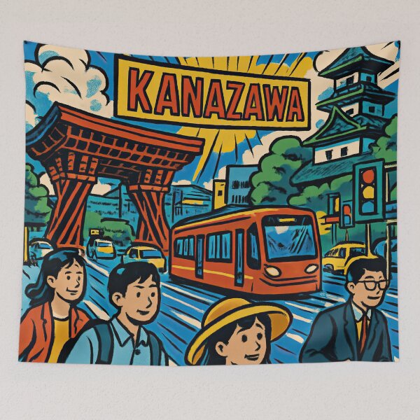 Item preview, Kanazawa, city | Comics - Cartoon style designed and sold by ComicsFactory.