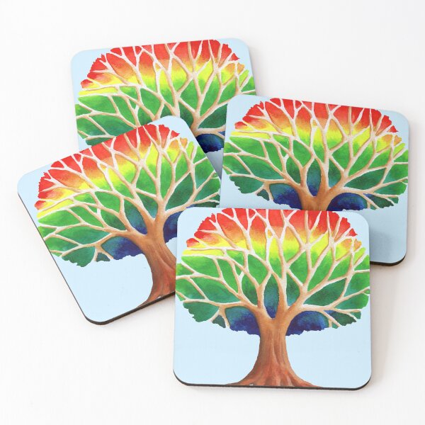 Item preview, A watercolor Rainbow Tree designed and sold by Bikers777.