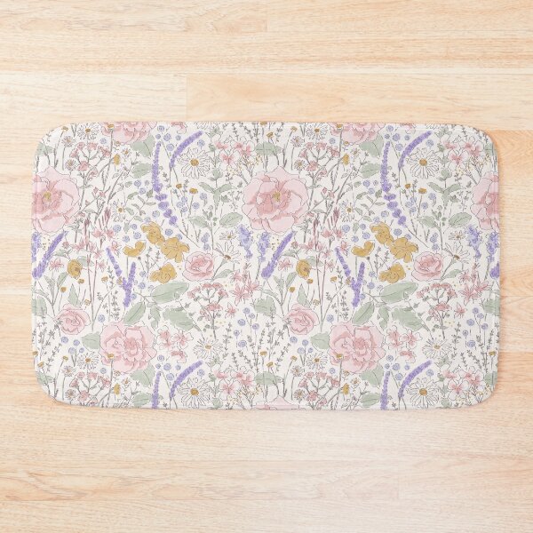 Item preview, Wild Garden - Romantic Floral Pattern designed and sold by Millefolia Design .