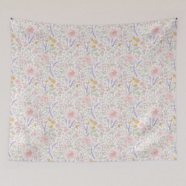 Item preview, Wild Garden - Romantic Floral Pattern designed and sold by Millefolia Design .