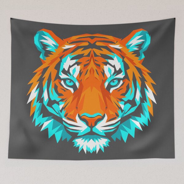 Item preview, Detailed Bengal Tiger Head Vector designed and sold by KeremYurtseven.