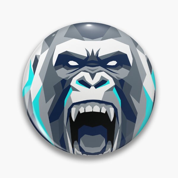 Item preview, Roaring Silverback Yeti Ape Mascot designed and sold by KeremYurtseven.