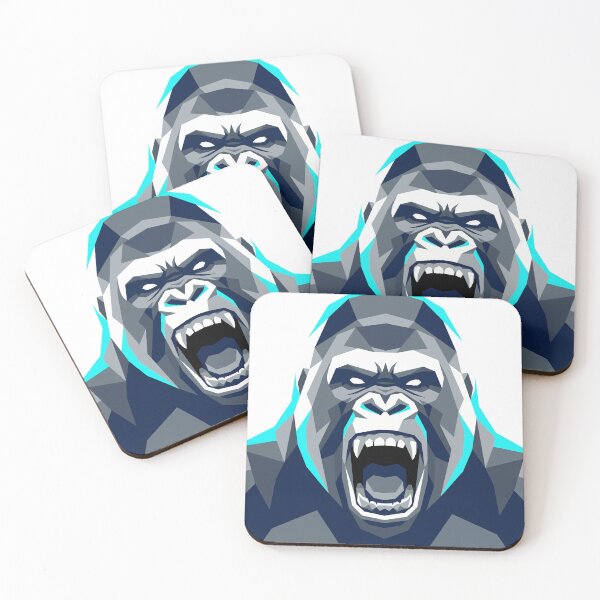 Item preview, Roaring Silverback Yeti Ape Mascot designed and sold by KeremYurtseven.