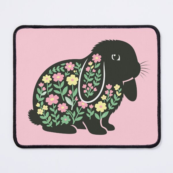 Item preview, Cute Holland Lop Rabbit Botanical Cottagecore Floral Bunny designed and sold by Colorfulman.