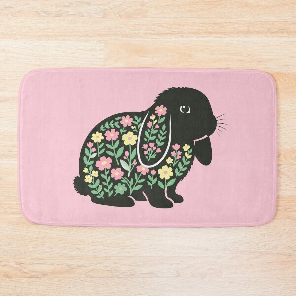 Item preview, Cute Holland Lop Rabbit Botanical Cottagecore Floral Bunny designed and sold by Colorfulman.
