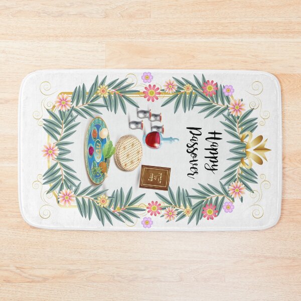 Item preview, Happy Passover Translate from Hebrew Text, Passover Festival Jewish Holiday Traditional Symbols Pesach Seder Decoration Hand Drawn. Kosher for Passover 2026 designed and sold by sofiartmedia.