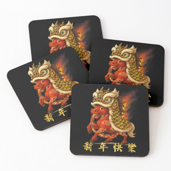 Item preview, Year of The Horse Lunar Chinese New Year Fire Horse 2026 designed and sold by ivotee.