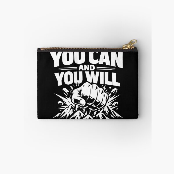 Item preview, You Can And You Will Shirt – Motivational Fist Mountain Quote designed and sold by WAUZ.