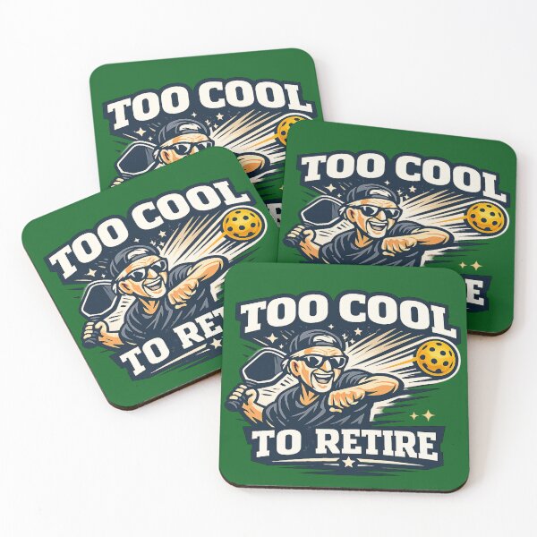 Item preview, Funny Pickleball Grandpa Shirt – Too Cool to Retire – Humorous Gift for Grandfather designed and sold by Pickleball-Gift.