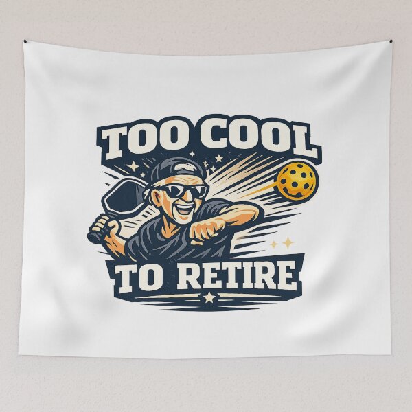 Item preview, Funny Pickleball Grandpa Shirt – Too Cool to Retire – Humorous Gift for Grandfather designed and sold by Pickleball-Gift.