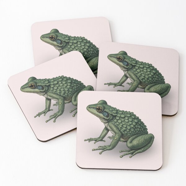 Item preview, Vietnamese Mossy Frog (Theloderma corticale) Exotic Camouflage Amphibian Design designed and sold by BloomStudio1.