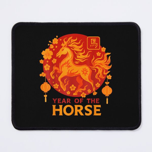 Item preview, Year of The Horse Lunar Chinese New Year Fire Horse 2026 designed and sold by ivotee.